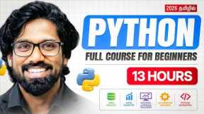 Python Tutorial For Beginners in Tamil (Machine Learning & Notes Included🔥)