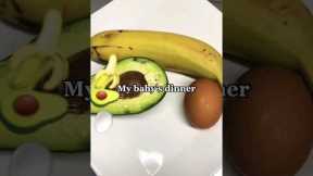 Healthy Dinner For Babies! Avocado Puree! #healthyfood #baby #avocado