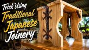 Amazing Woodworking Trick Using Traditional Japanese Joinery