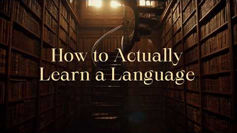 How to Actually Learn a Language