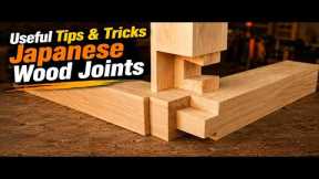 Useful Tips & Tricks Japanese Wood Joints Don't Need a Single Screw. Extreme Ancient Japanese Wood