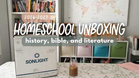 FIRST 2026-2027 HOMESCHOOL CURRICULUM UNBOXING | 6TH GRADE | HISTORY CURRICULUM | SONLIGHT