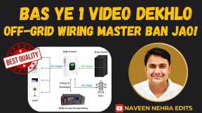 24. Off-Grid Solar Wiring Step by Step – No Electrician Needed! | Solar system | Wiring | Off-grid